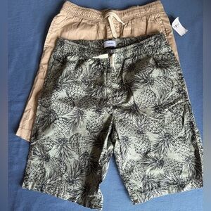 Old Navy Pineapple Print and Khaki Shorts